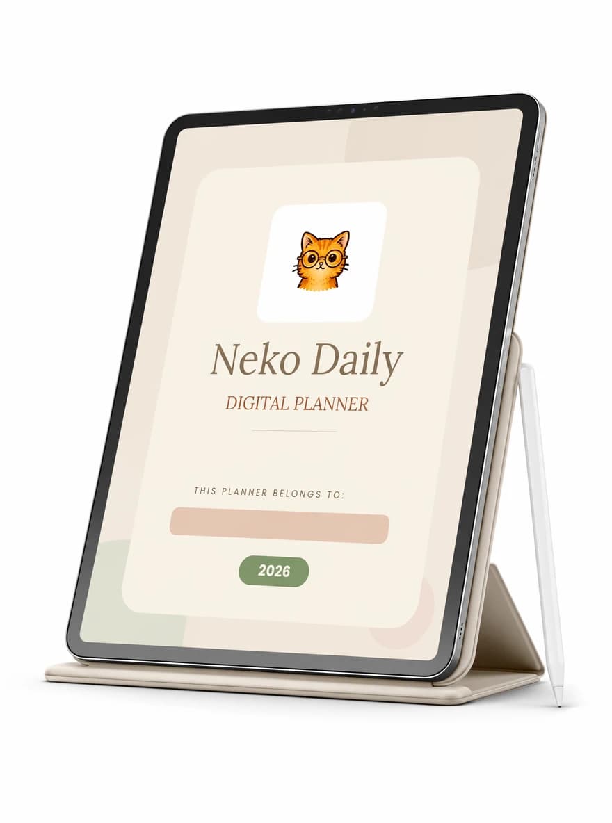 Neko Daily digital planner preview