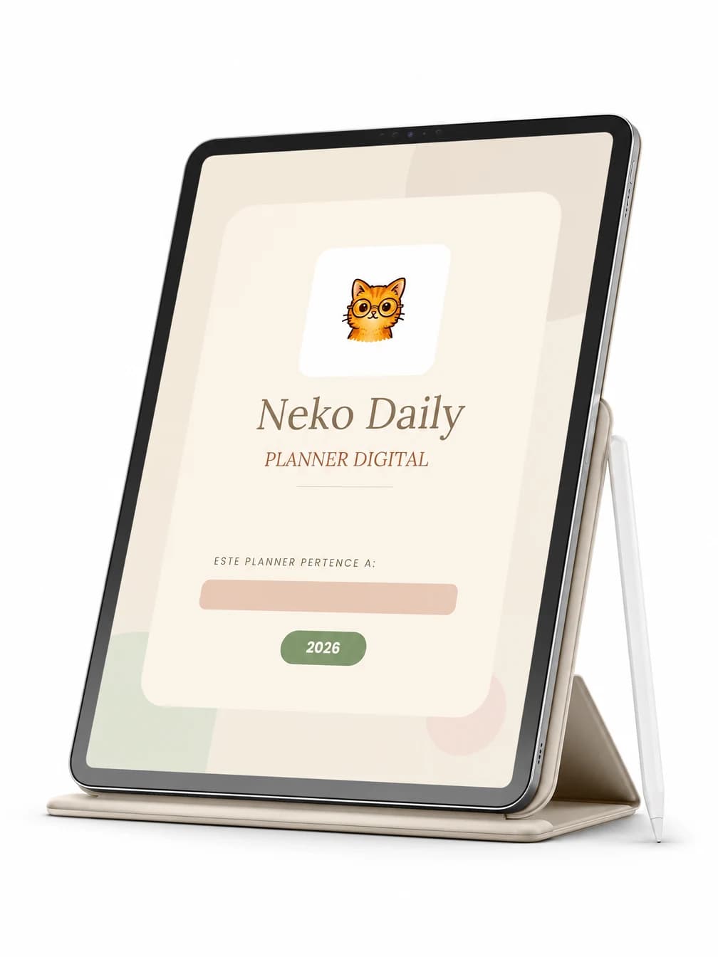 Prévia do planner digital da Neko Daily